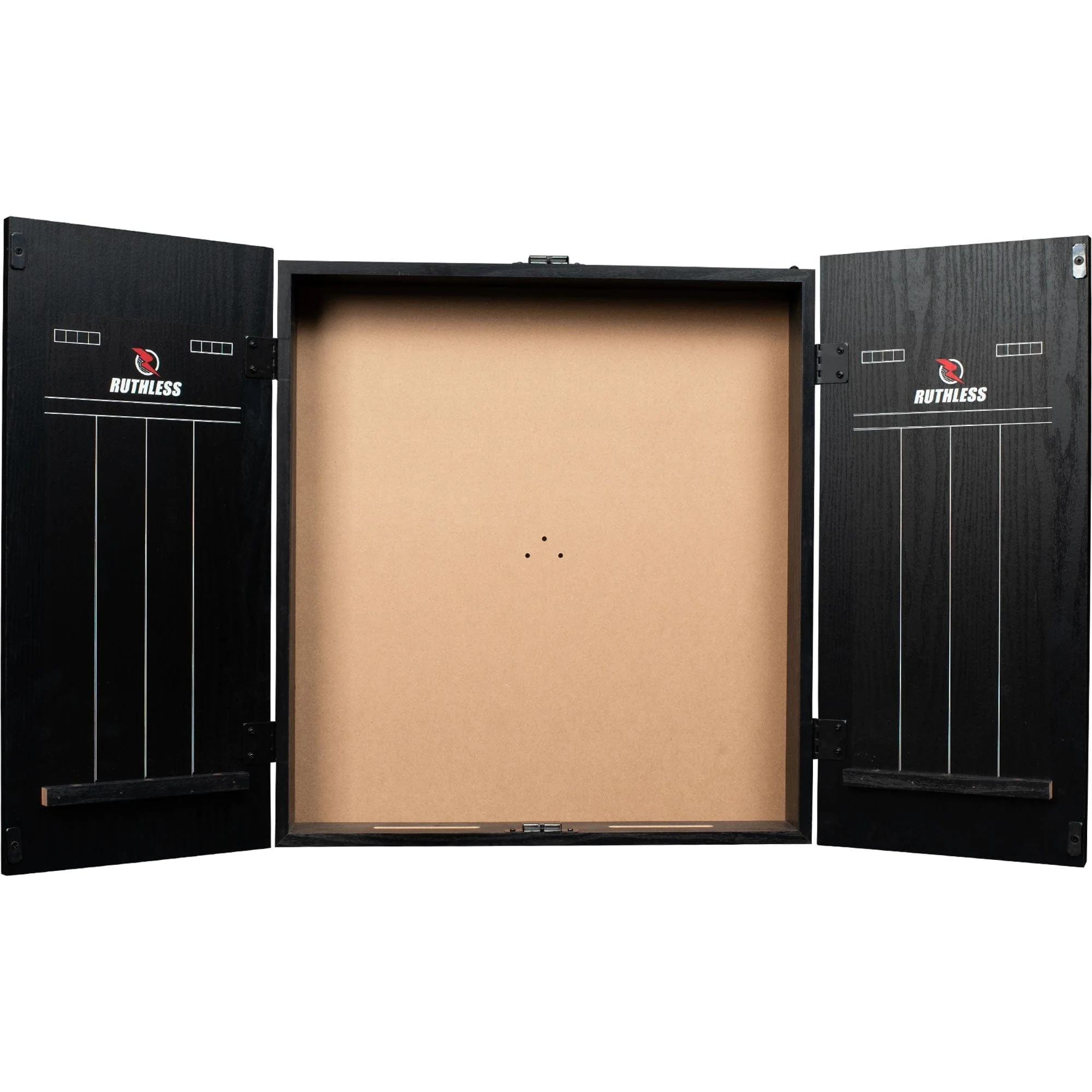 Ruthless Dartboard Cabinet - Square Design - Black - Image 4