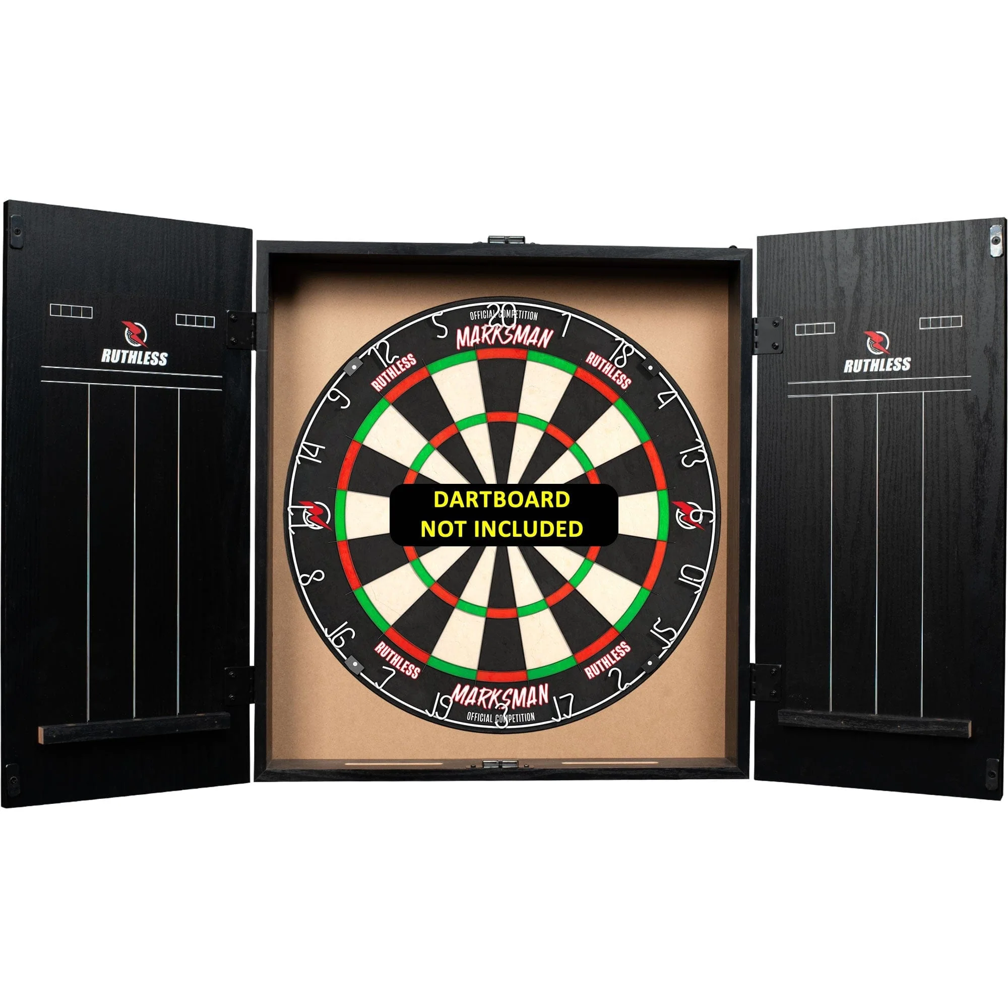 Ruthless Dartboard Cabinet - Square Design - Graffiti Red - Image 6