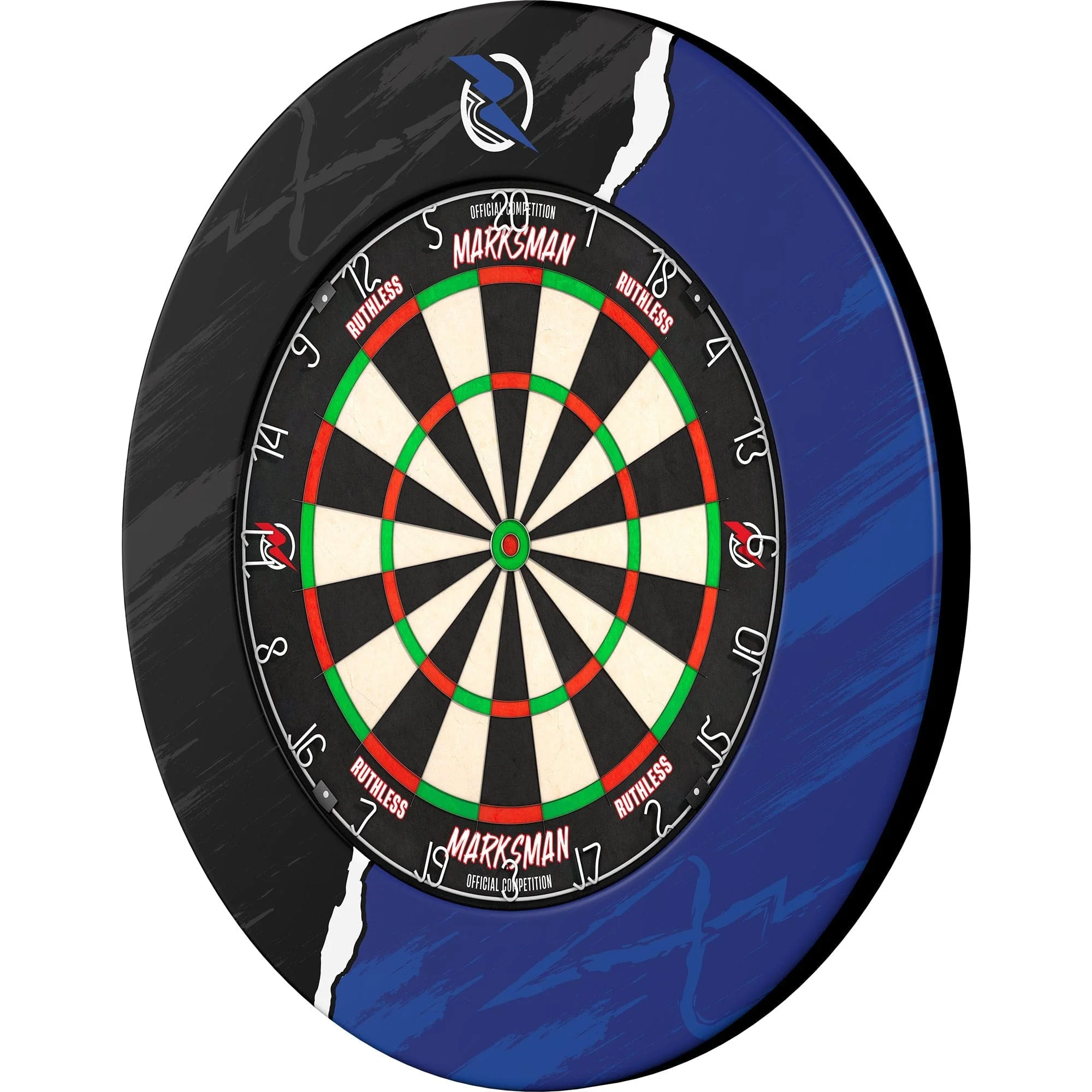 Ruthless Dartboard Surround - Professional - RipTorn - Black & Blue - Image 5