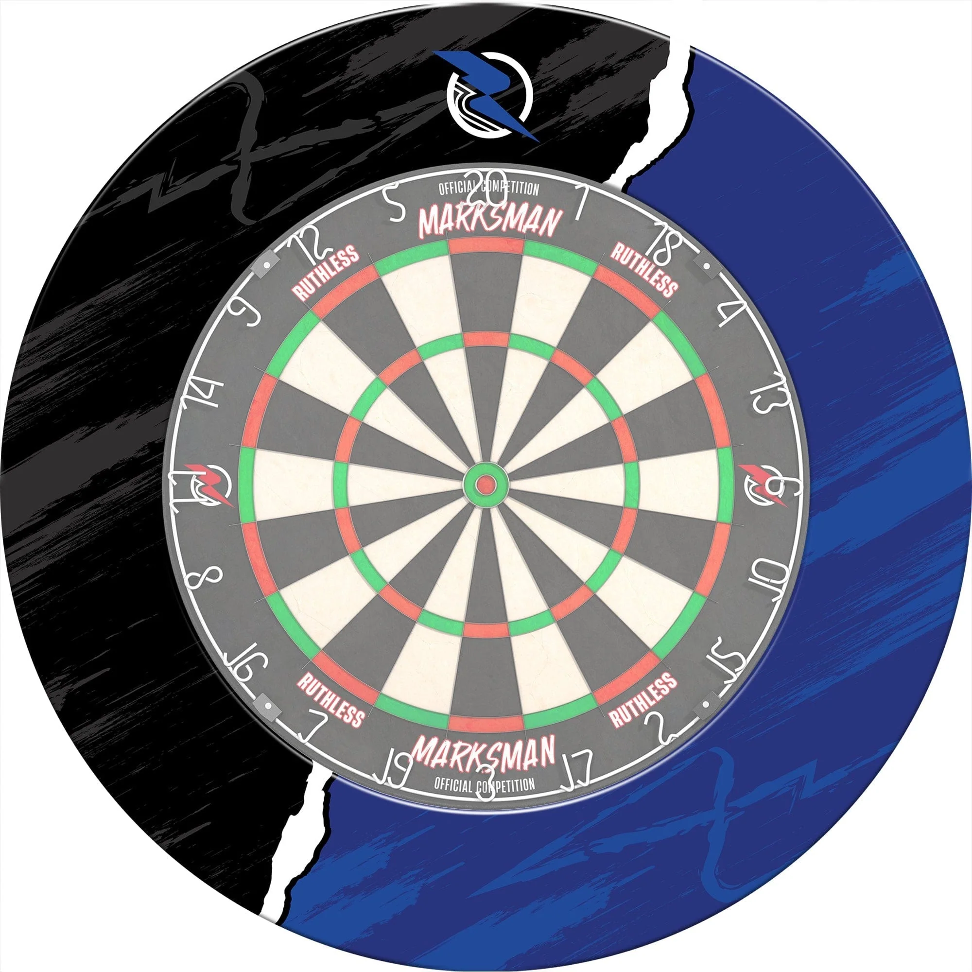 Ruthless Dartboard Surround - Professional - RipTorn - Black & Blue - Image 6