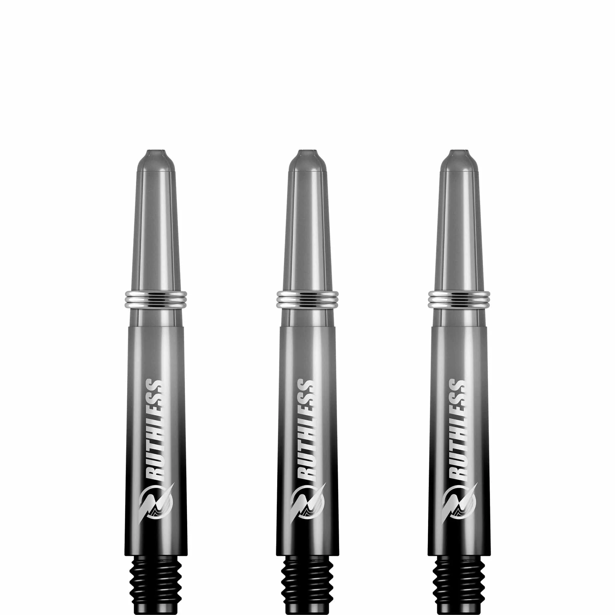 Ruthless Deflectagrip Dart Shafts - Two Tone - Polycarbonate Stems with Springs - Smokey - Image 4