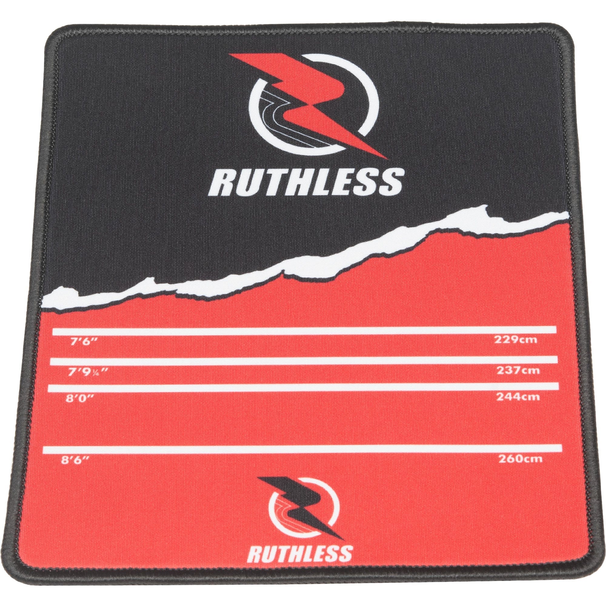 *Ruthless Mouse Mat - Throwline Oche Design - 18cm x 22cm - Black and Red - Image 2