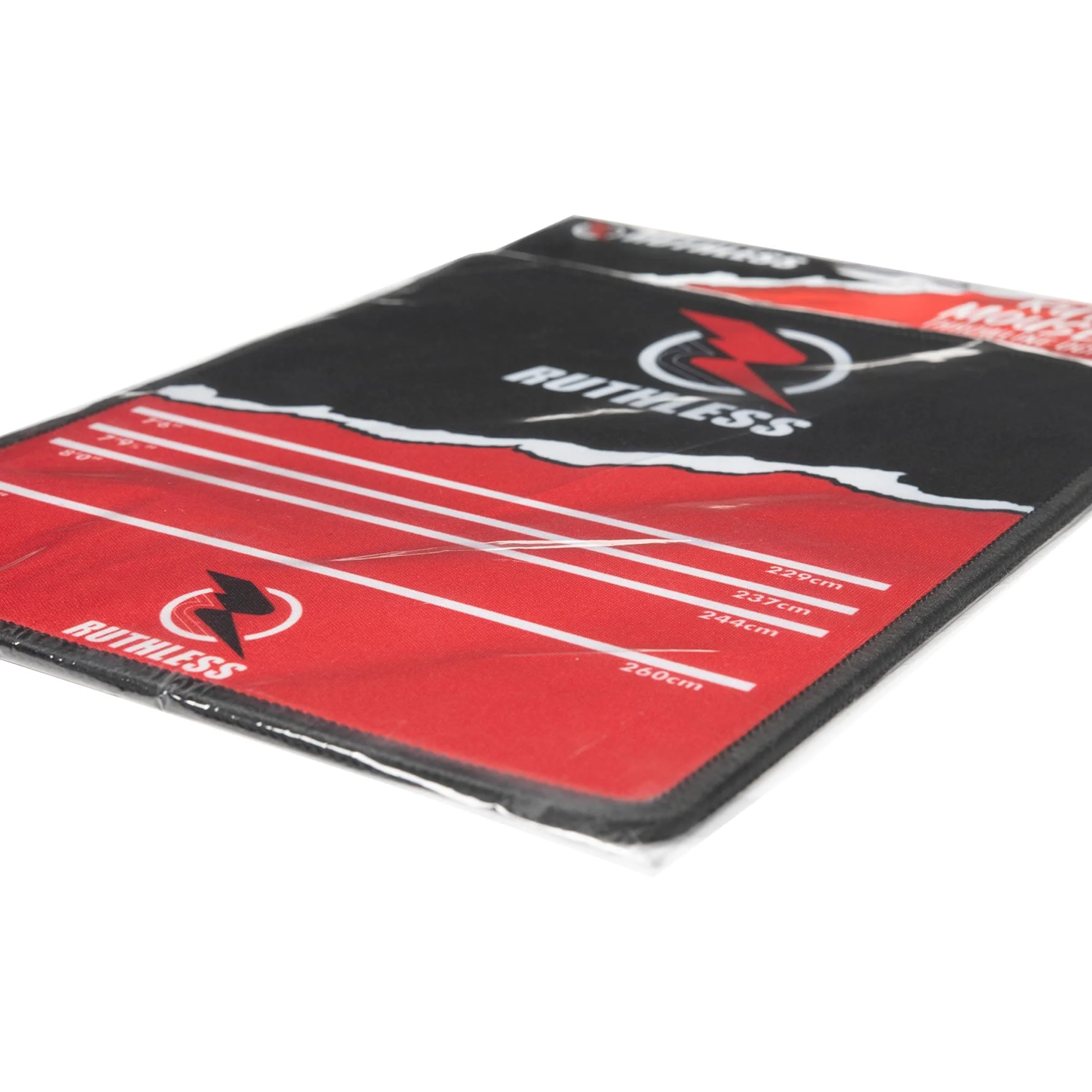 *Ruthless Mouse Mat - Throwline Oche Design - 18cm x 22cm - Black and Red - Image 4
