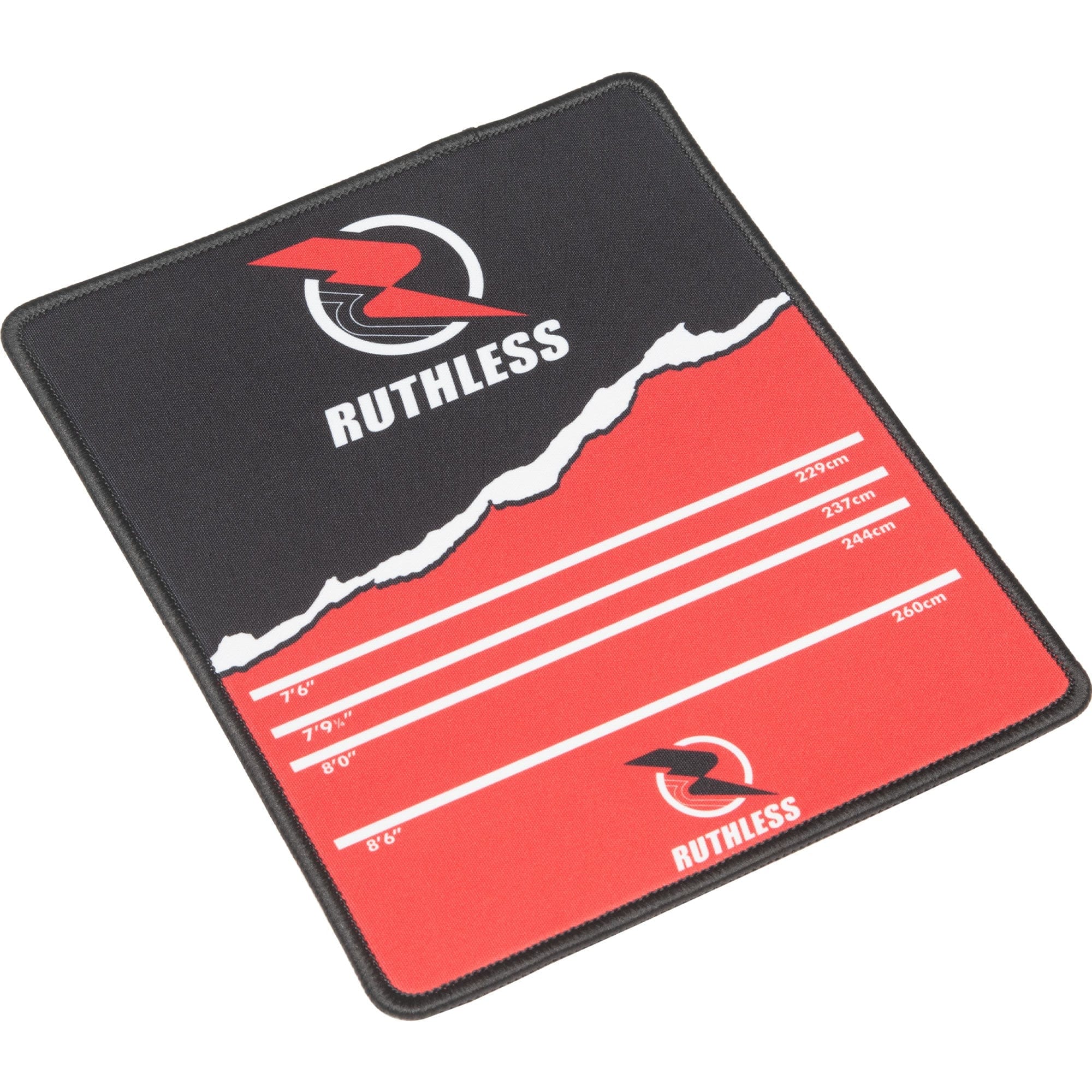 *Ruthless Mouse Mat - Throwline Oche Design - 18cm x 22cm - Black and Red - Image 5