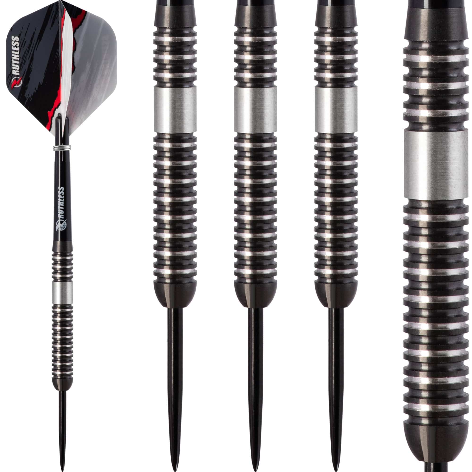 Ruthless Night Hawk Darts - Steel Tip Tungsten - Black - Image 3