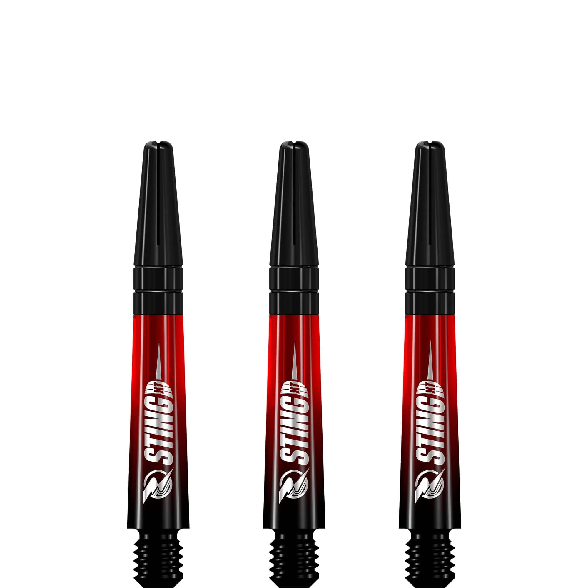 Ruthless Sting XT Dart Shafts - Polycarbonate - Gradient Black & Red - Black Top - Image 5