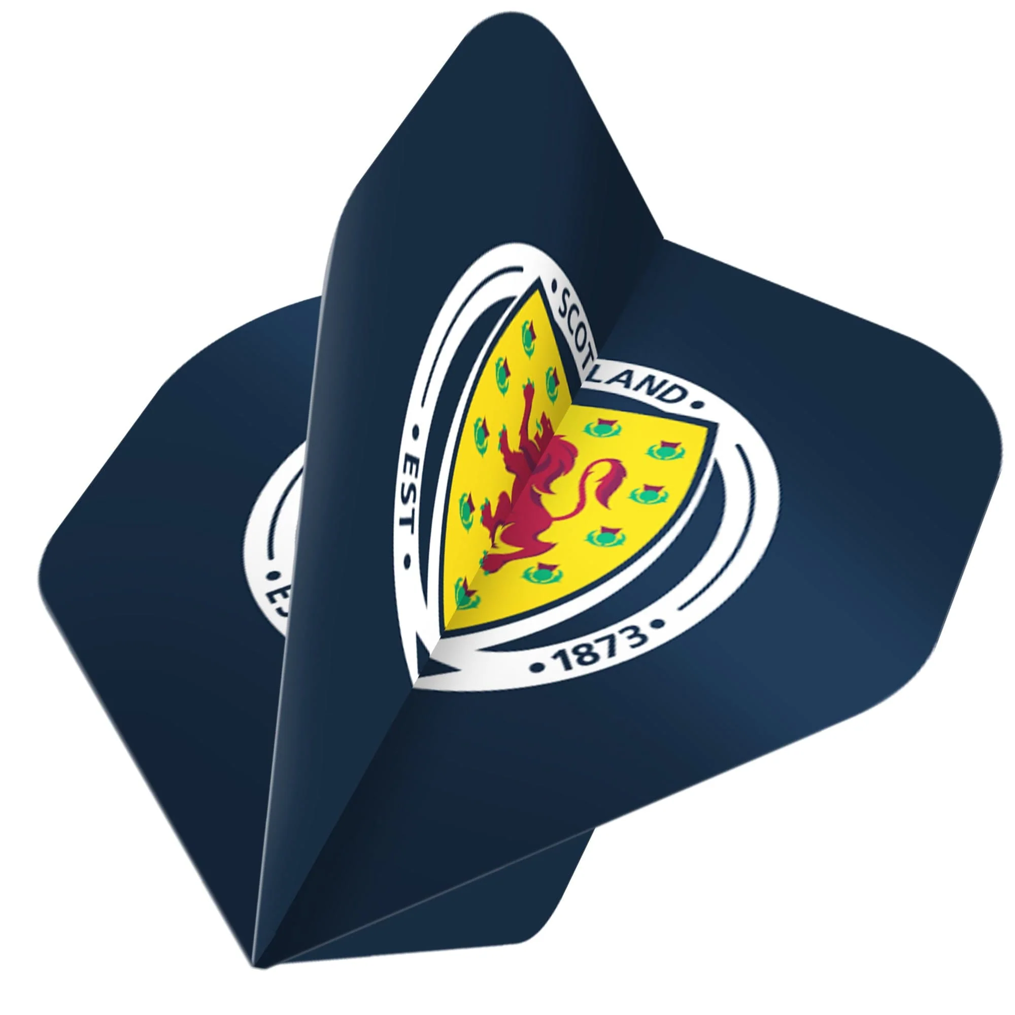 *Scotland Football Dart Flights - Official Licensed - 100 Micron - No2 - Std - F2 - Navy Blue - Logo - Image 2