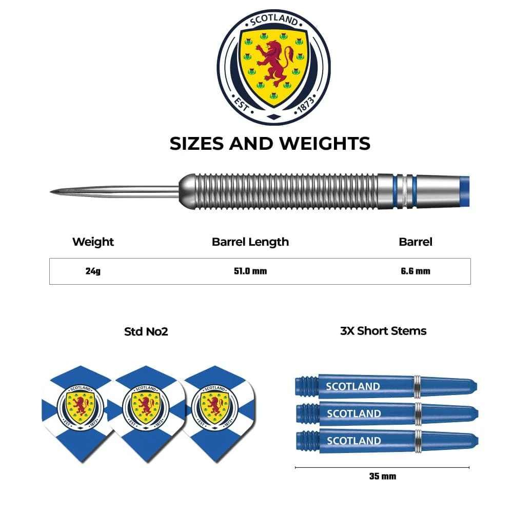 Scotland Football Darts - Steel Tip Tungsten - Official Licensed - Logo - 24g - Image 3