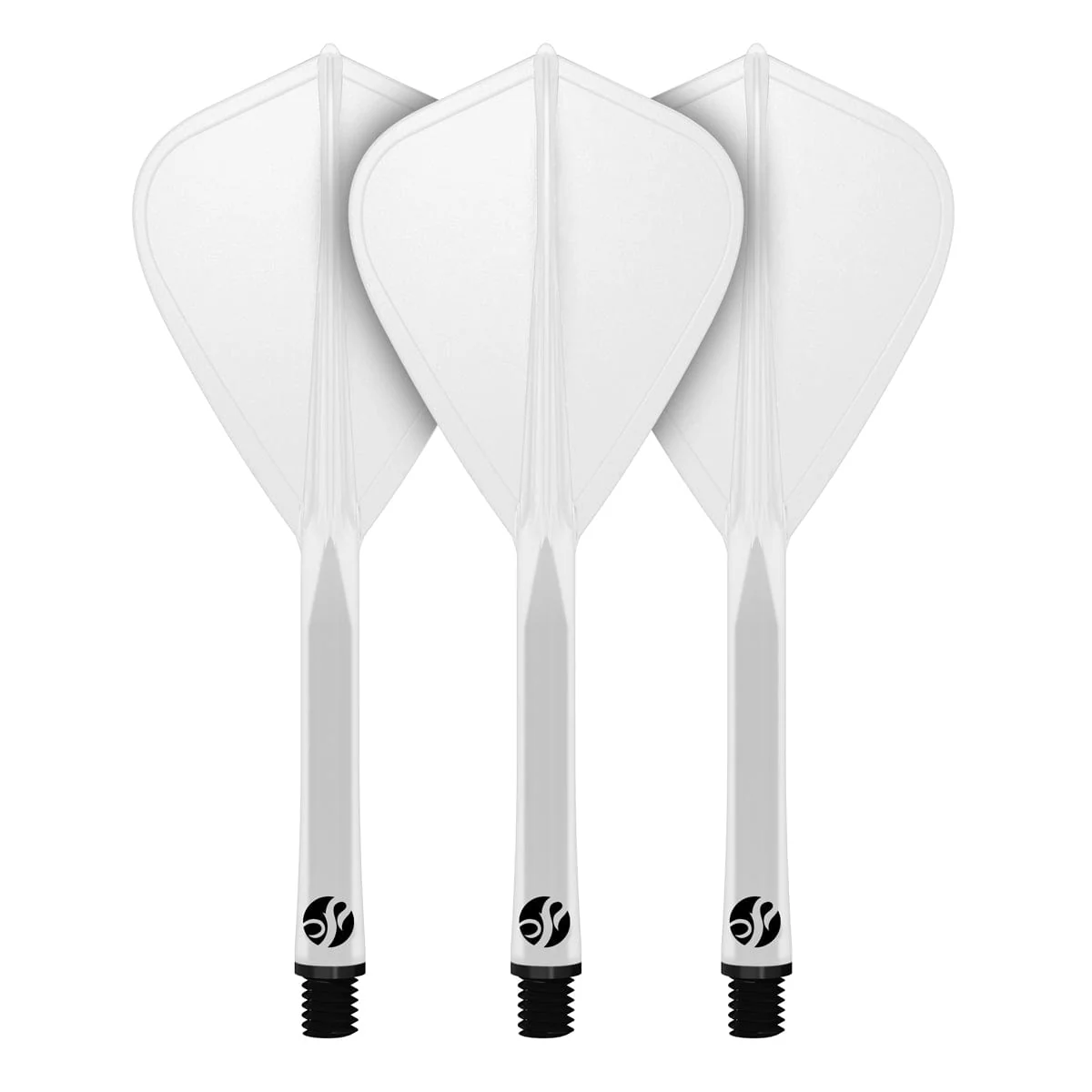 Shot Flight Deck - One Piece Dart Flight and Shaft System - Kite - Clear - Image 3