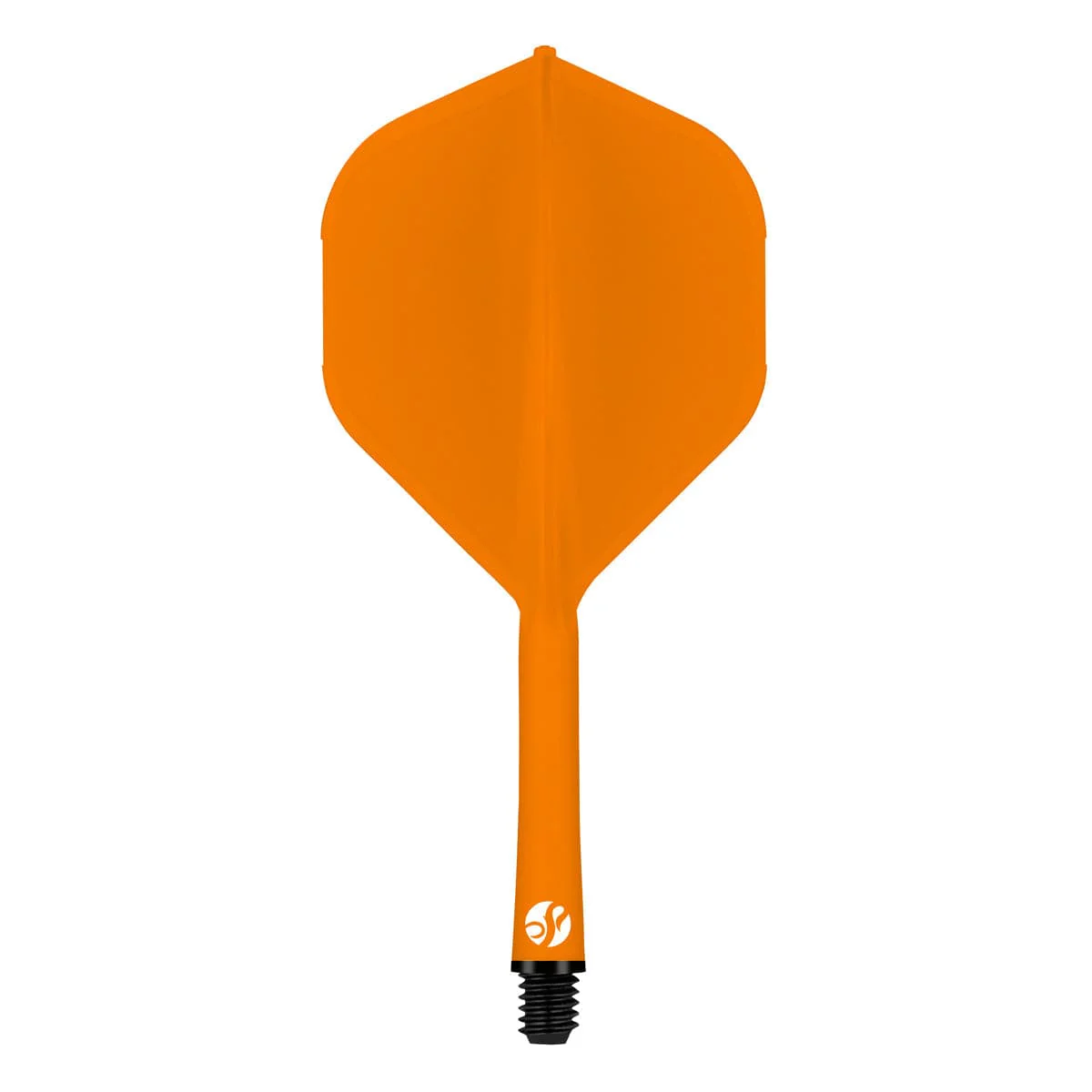 Shot Flight Deck - One Piece Dart Flight and Shaft System - Orange - Image 2