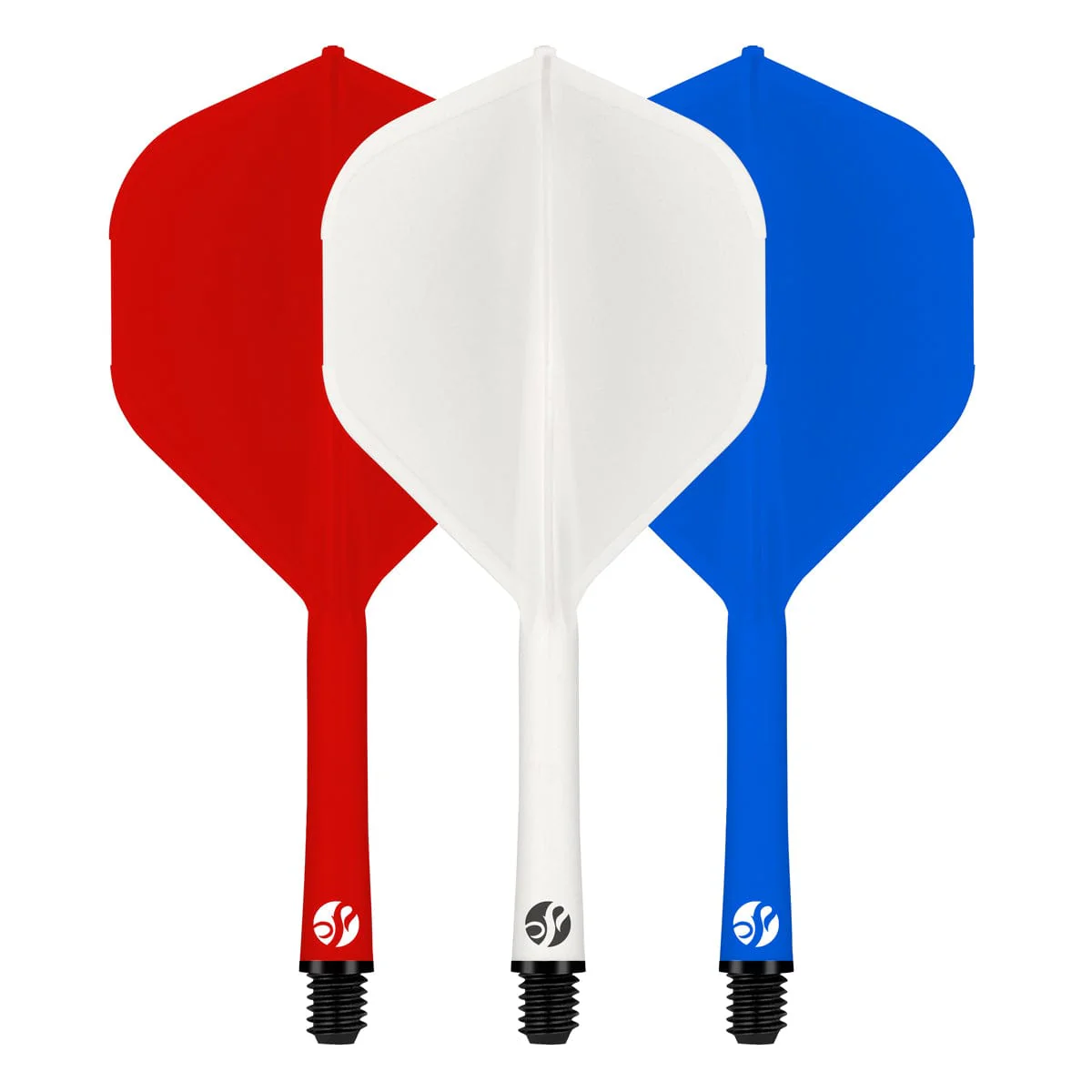 Shot Flight Deck - One Piece Dart Flight and Shaft System - Tricolor - Image 2