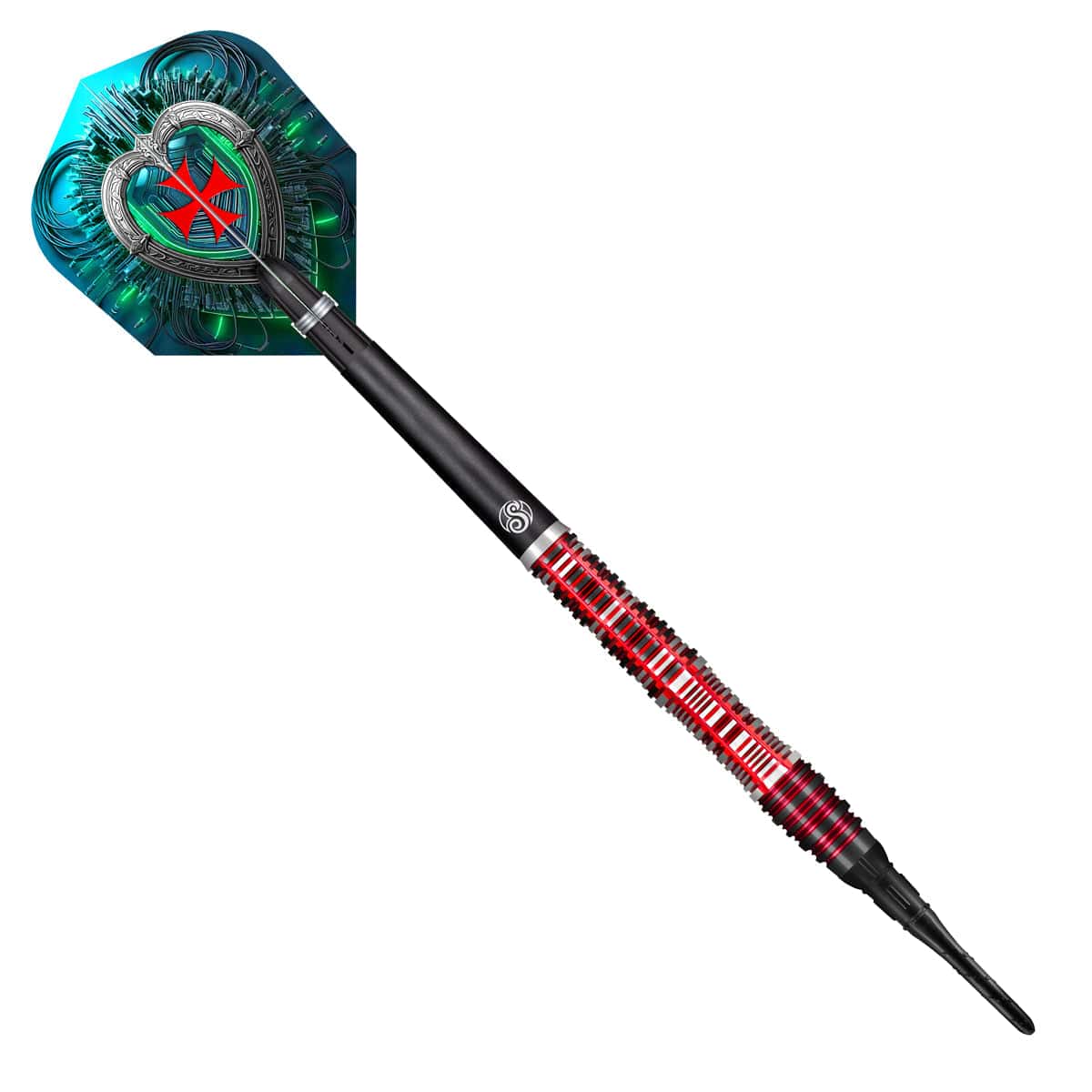Shot Future Knights Darts - Soft Tip - 90% Tungsten - Dreadheart - 20g - Image 3
