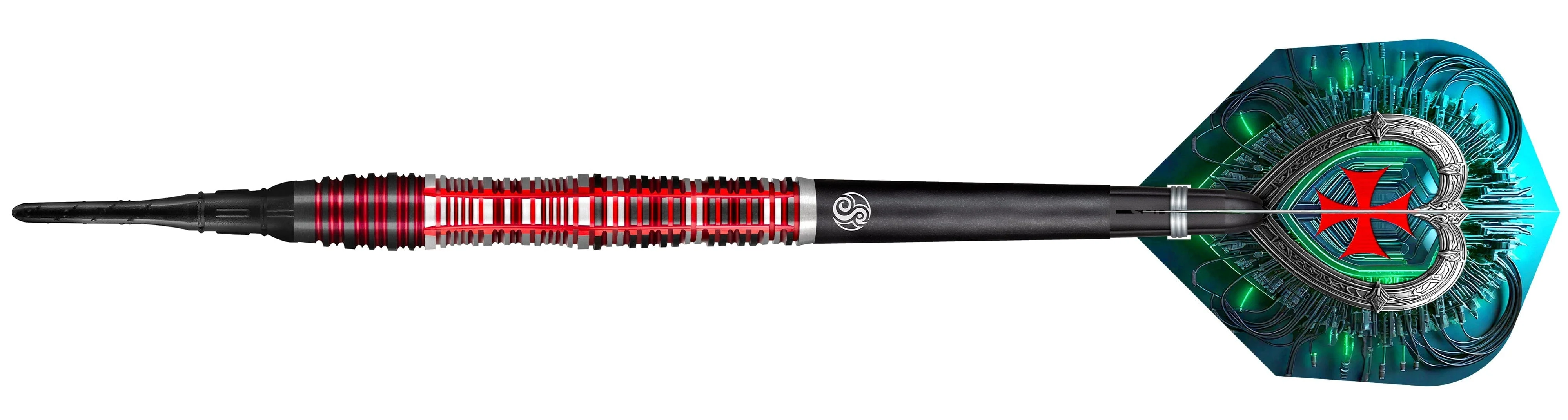 Shot Future Knights Darts - Soft Tip - 90% Tungsten - Dreadheart - 20g - Image 5