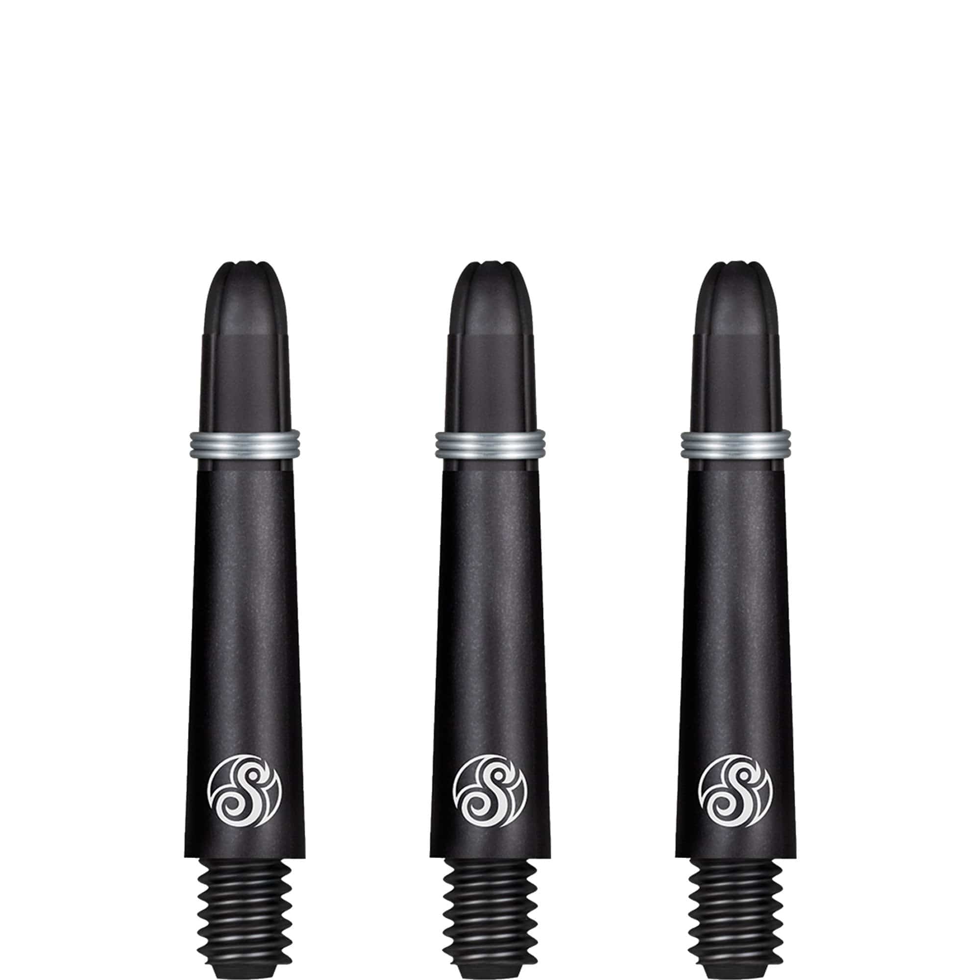 Shot Koi Carbon Dart Shafts - with Springs - Plain Black - Image 3