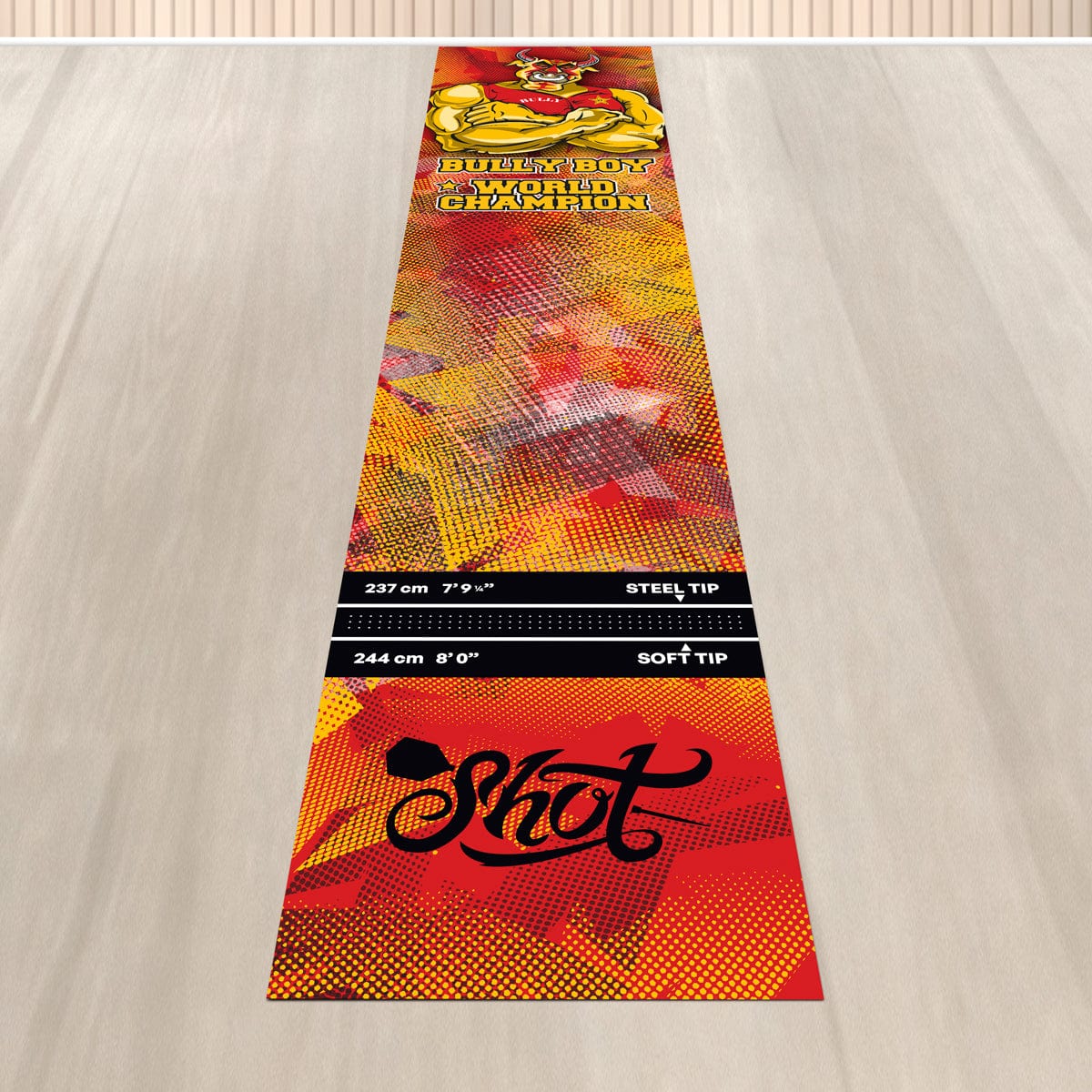 Shot Michael Smith Dart Mat - Neoprene Rubber Mat - Bully Boy - Image 3