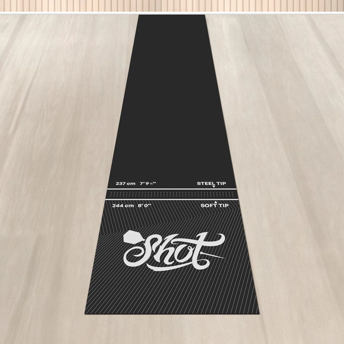 Shot Rec Room Dart Mat - Neoprene Rubber Mat - Shot Logo - Image 2