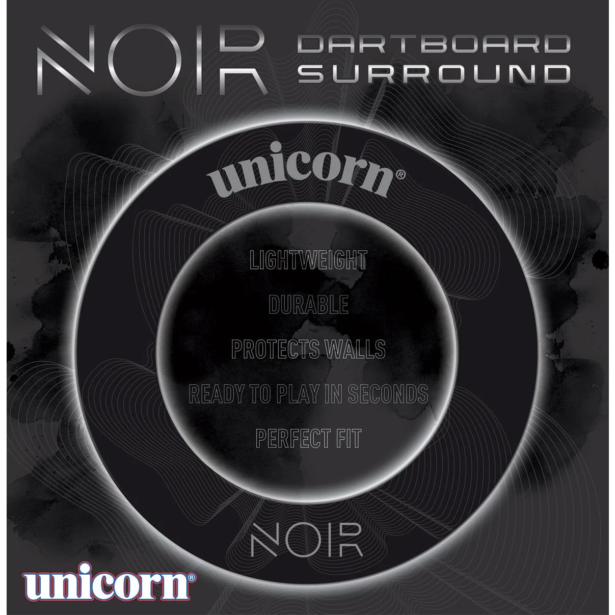 Unicorn Dartboard Surround - Professional - Heavy Duty - Noir - Image 3