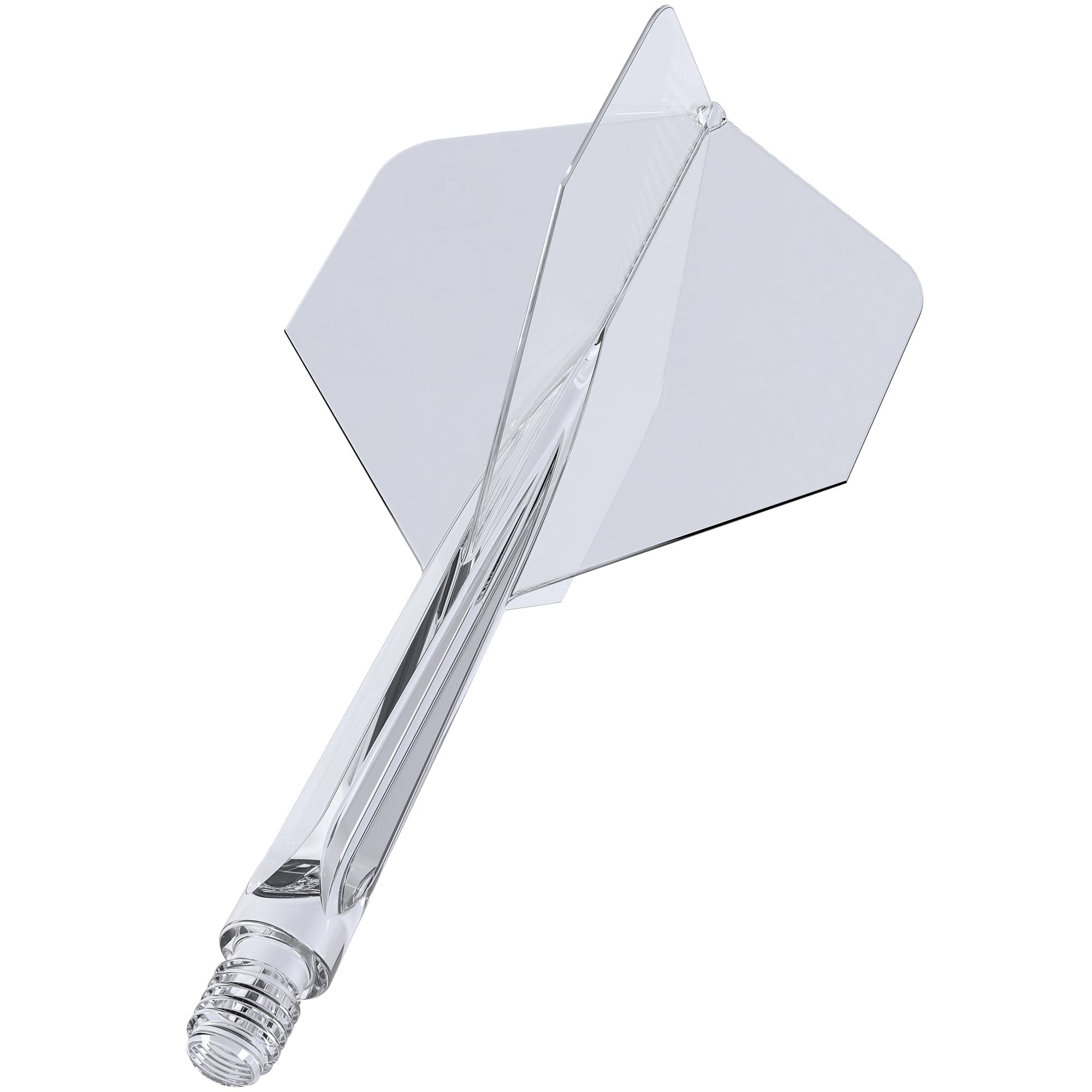 Unicorn Forge Dart Flights - Moulded Flight & Shaft - Medium Clear - Image 2