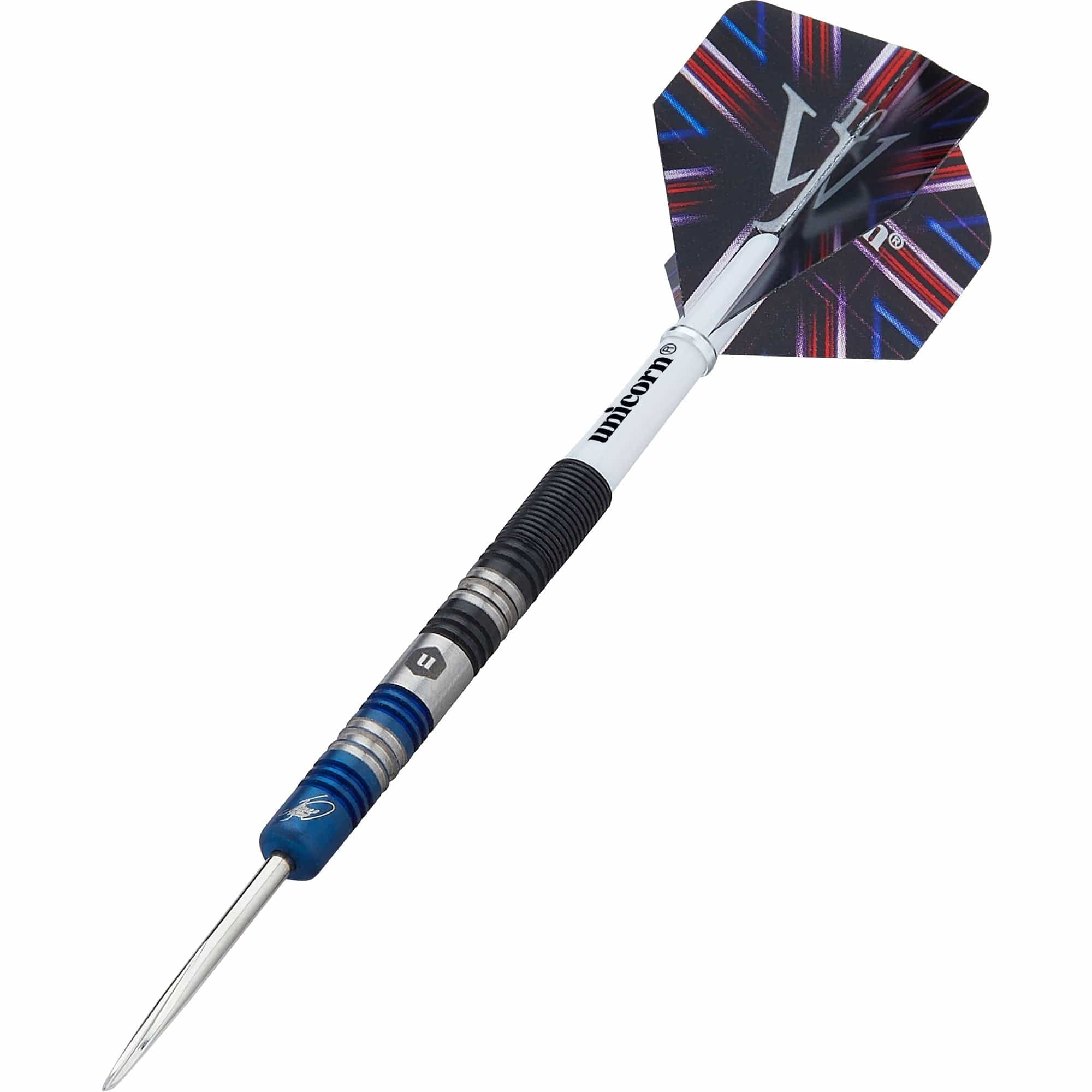 Unicorn James Wade Darts - Steel Tip - The Machine - Two Tone - Black & Blue - Image 3