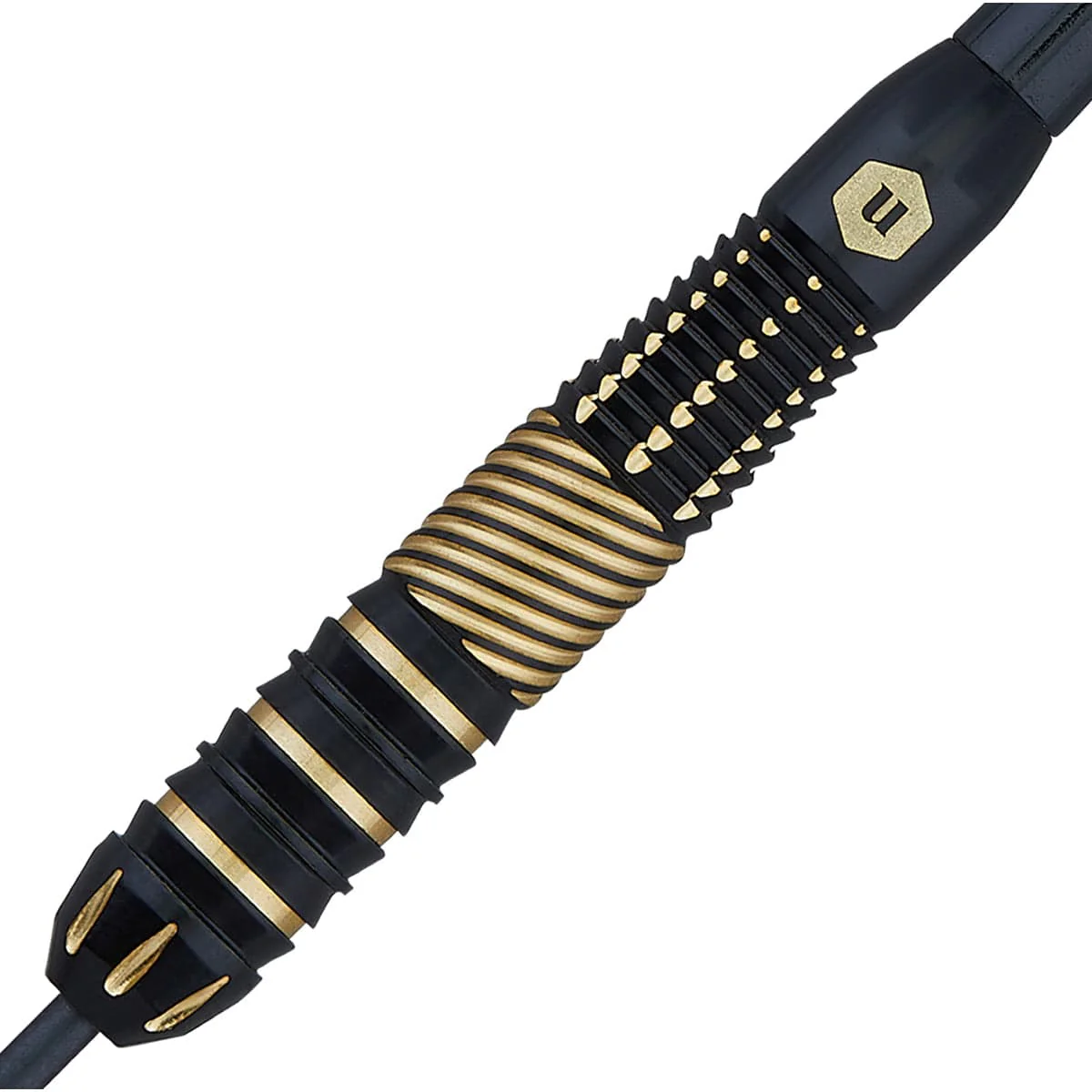 Unicorn Top Brass Darts - Steel Tip - Style 2 - Black & Gold - Image 4