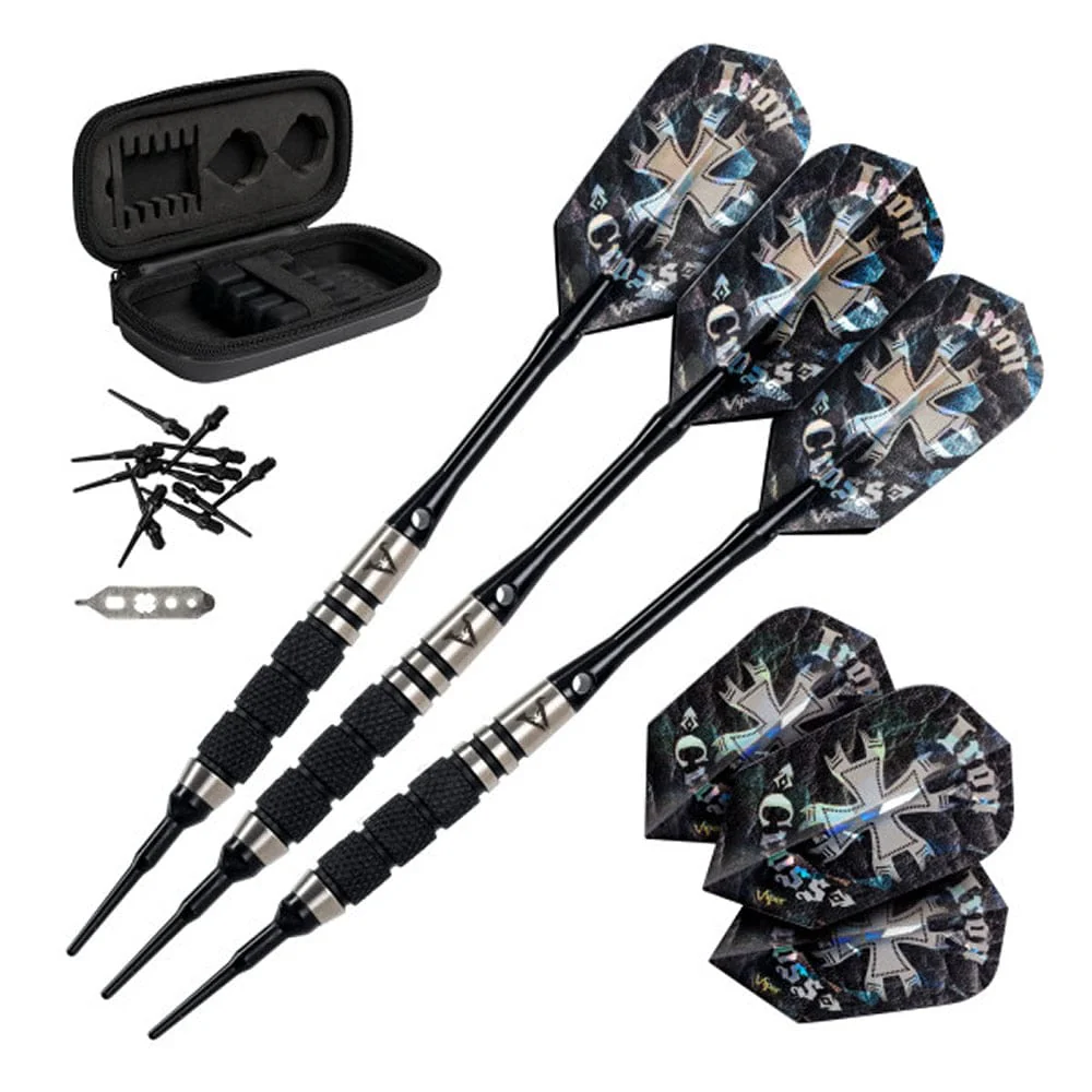 Viper Desperado Darts - Soft Tip - 80% - inc Extras - D1 - Tri-Knurl - Black - Image 12