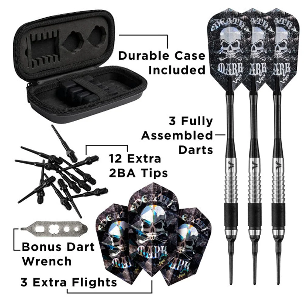 Viper Desperado Darts - Soft Tip - 80% - inc Extras - D2 - Micro Grip - Black - Image 2