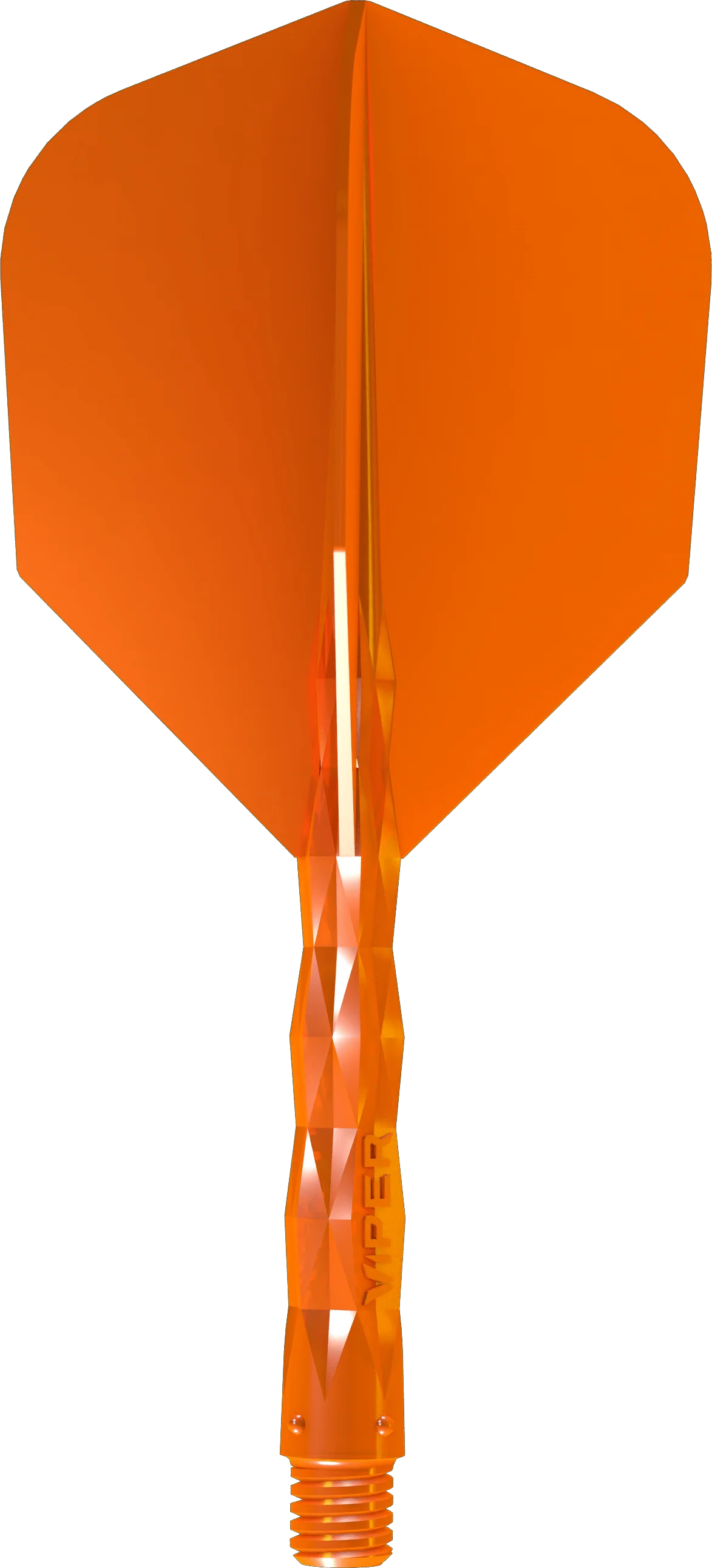 Viper Diamond Core Dart Flights - Moulded Flights & Shaft - Standard - Neon Orange - Image 2