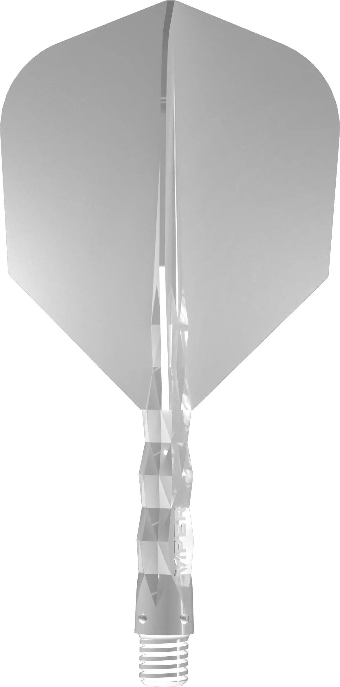 Viper Diamond Core Dart Flights - Moulded Flights & Shaft - Standard - White - Image 2