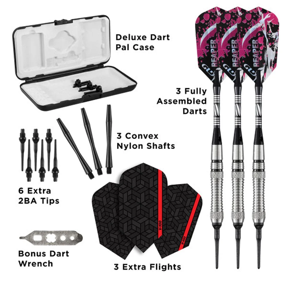 Viper Grim Reaper Darts - Soft Tip - 80% - inc Extras - G1 - Front-Scallop - Natural - Image 3
