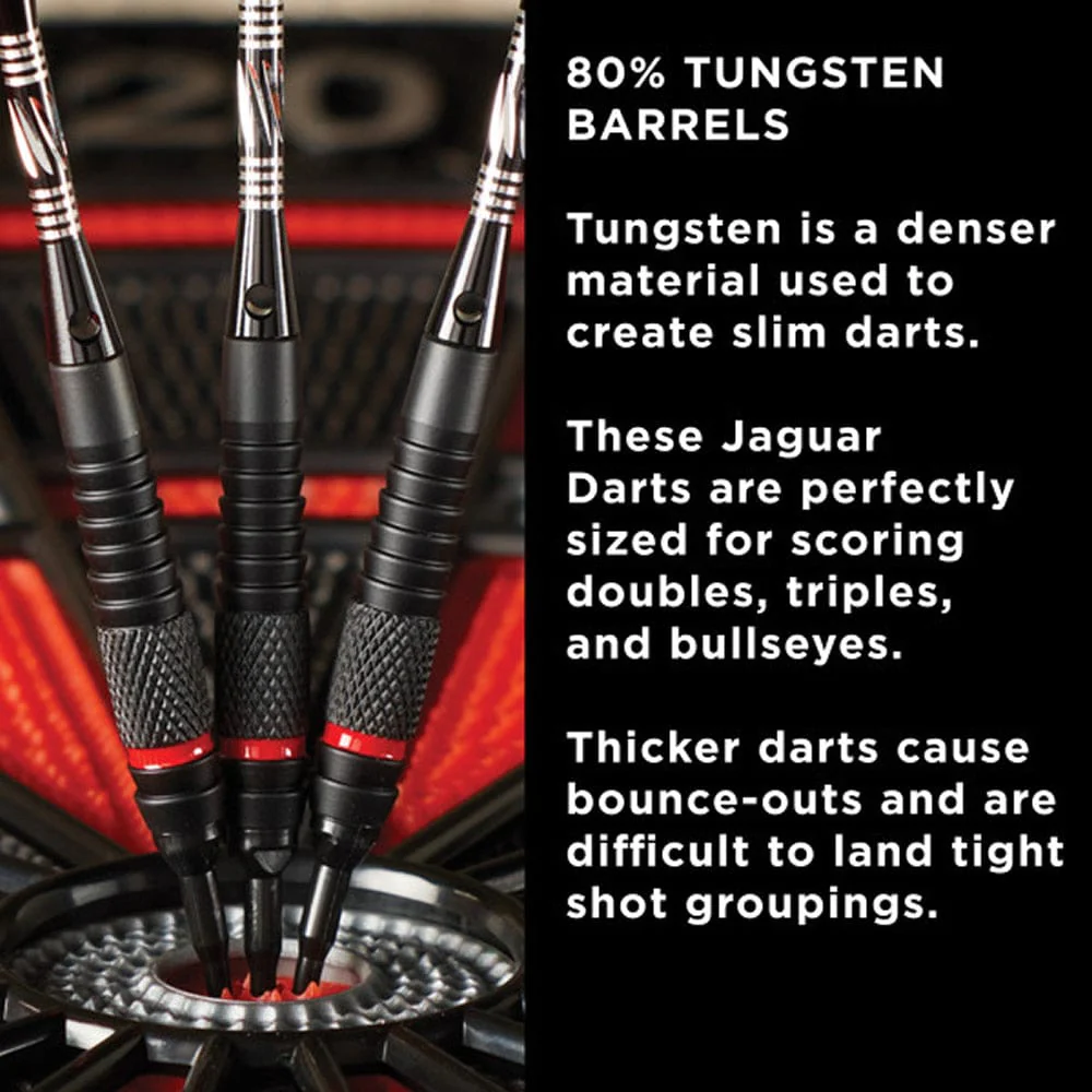 Viper Jaguar Darts - Soft Tip - 80% - inc Extras - J1 - Front-Knurl - Black - Image 5
