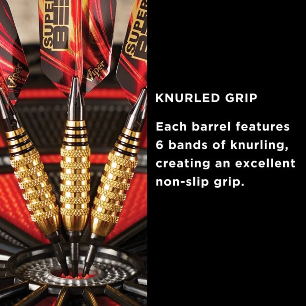 Viper Super Bee Darts - Soft Tip - Alloy - Knurled Rings - Gold - Image 6