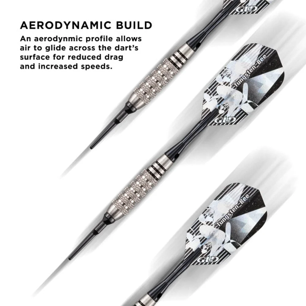 Viper Tungsten Bee Darts - Soft Tip - 80% - Knurled Rings - inc Extras - Natural - Image 3