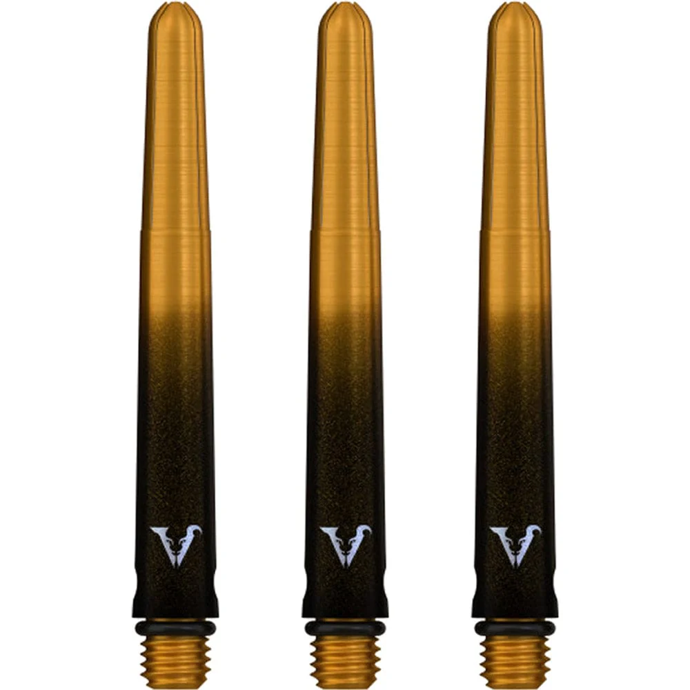 Viper Viperlock Aluminium Dart Shafts - inc O-Rings and Locking Pin - Black & Gold - Image 2