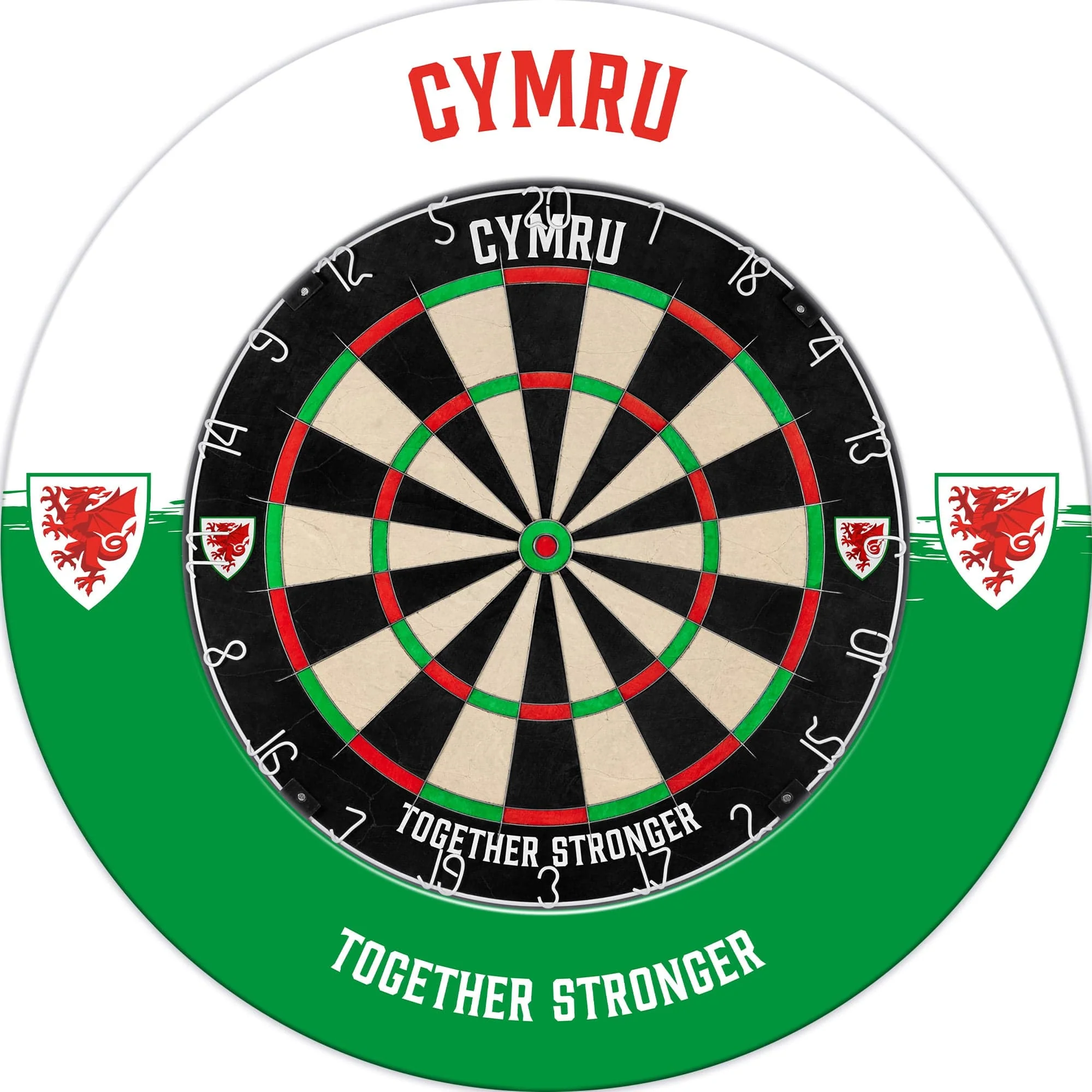 Wales FA - Dartboard Surround - Official Licensed - Welsh \ Cymru - S4 - White - Cymru - Image 2