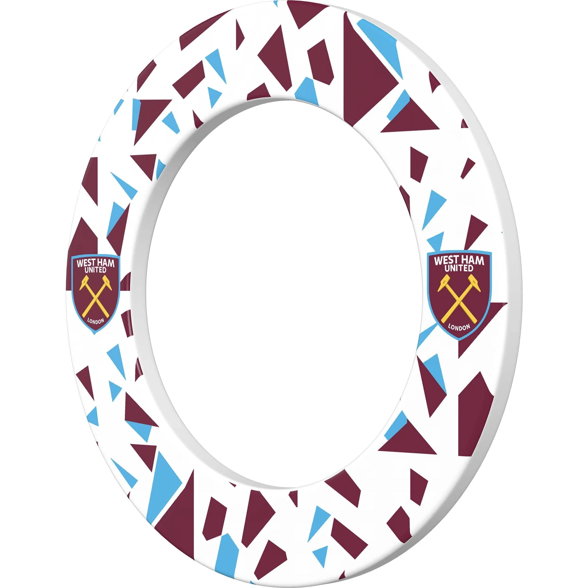 West Ham United FC - Official Licensed - Dartboard Surround - S4 - Abstract - Image 2