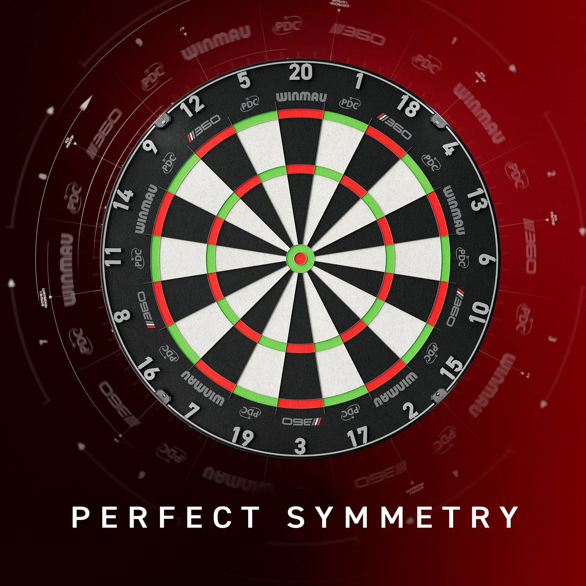 Winmau 360 Dartboard - Blade Wiring - African Sisal - Professional - Image 3