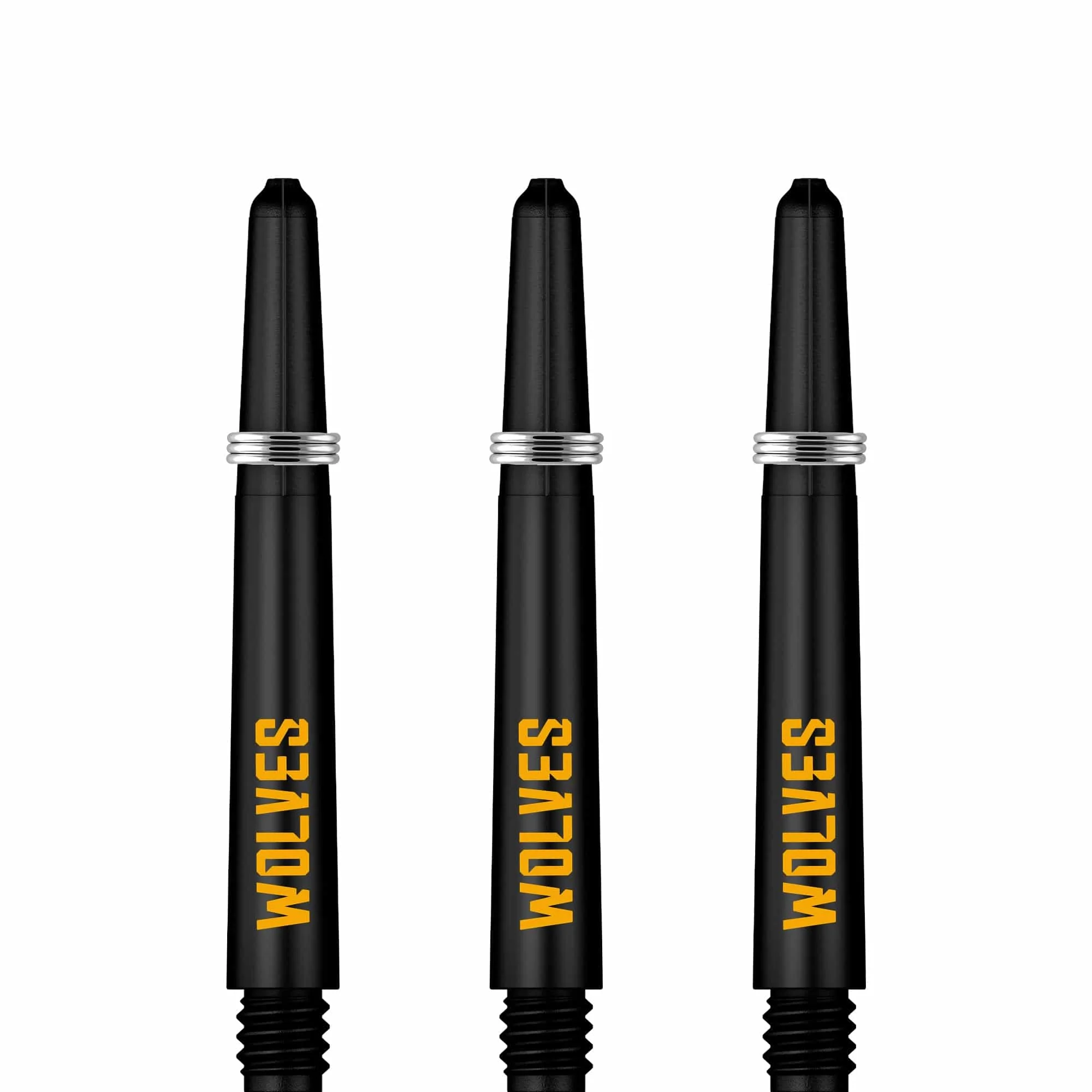 Wolverhampton Wanderers FC Nylon Shafts - Dart Stems with Springs - Wolves - Black - Image 3